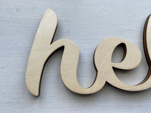 JUST A LITTLE "HELLO" SIGN--SIMPLE AND SWEET DECOR