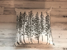 G O R G E O U S  GRAY/CREAM ARTSY, ABSTRACT TREES DESIGNER THROW PILLOW (UNIQUE FOR CHRISTMAS DECOR, BUT BEAUTIFUL FOR ALL YEAR-ROUND)