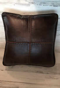 BOOM! THE MOST GORGEOUS LEATHER THROW PILLOW!