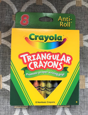 CRAYOLA NON-ROLL TRIANGULAR SET OF CRAYONS (PERFECT FOR LITTLE ONES)