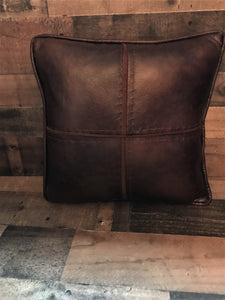 BOOM! THE MOST GORGEOUS LEATHER THROW PILLOW!