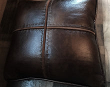 BOOM! THE MOST GORGEOUS LEATHER THROW PILLOW!