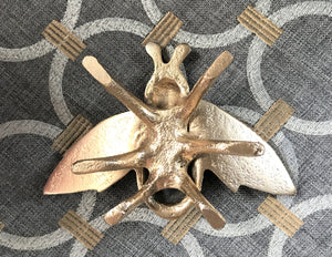 GOLD-METAL HONEY BEE DECOR ACCENT (HANDCRAFTED)