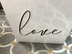 FALL IN LOVE WITH THIS GORGEOUS, SMALL-SIZED "LOVE" WALL DECOR