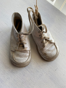 VINTAGE BABY WALKING SHOES--HARD-SOLED, WELL-WORN, AND FULL OF NOSTALGIC CHARM