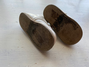 VINTAGE BABY WALKING SHOES--HARD-SOLED, WELL-WORN, AND FULL OF NOSTALGIC CHARM