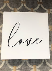 FALL IN LOVE WITH THIS GORGEOUS, SMALL-SIZED "LOVE" WALL DECOR