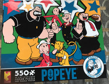 550-PIECE POPEYE AND FRIENDS BOLDLY-COLORED, SUPER FUN, RETRO-THEMED PUZZLE (MADE IN THE USA!)