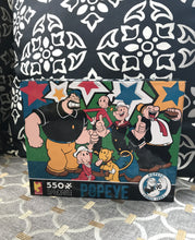 550-PIECE POPEYE AND FRIENDS BOLDLY-COLORED, SUPER FUN, RETRO-THEMED PUZZLE (MADE IN THE USA!)