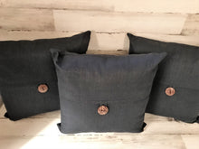 I LIKE BIG BUTTONS, AND I CANNOT LIE! BIG-BUTTON, DENIM-LOOK, GREAT-BIG THROW PILLOW