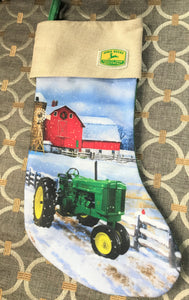 VERY SPECIAL JOHN DEERE CHRISTMAS STOCKING--SURPRISE SOMEONE SPECIAL