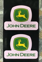 PINK JOHN DEERE DECALS (SET OF TWO)