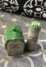 CHARM-Y, FARM-Y JOHN DEERE VINTAGE-LOOK BARN AND SILO SALT-AND-PEPPER SET (COLLECTIBLE)