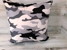 GREAT-LOOKIN', GRAY-CAMO THROW PILLOW