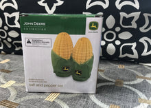 MM-MMM! JOHN DEERE CORN ON THE COB VINTAGE-LOOK SALT-AND-PEPPER SET (COLLECTIBLE AND SO CUTE)