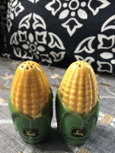 MM-MMM! JOHN DEERE CORN ON THE COB VINTAGE-LOOK SALT-AND-PEPPER SET (COLLECTIBLE AND SO CUTE)
