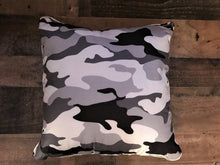 GREAT-LOOKIN', GRAY-CAMO THROW PILLOW