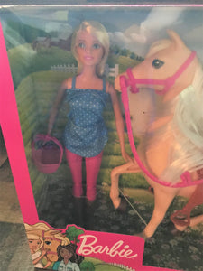 LET'S RIDE! BARBIE AND HER PALOMINO HORSE SET