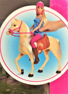 LET'S RIDE! BARBIE AND HER PALOMINO HORSE SET