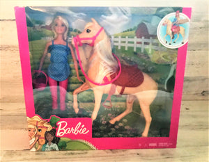 LET'S RIDE! BARBIE AND HER PALOMINO HORSE SET