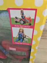 BARBIE FARMER, TRACTOR/CART, AND ANIMALS DELUXE SET