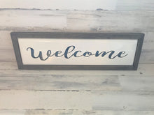 OLD-SCHOOL MEETS MODERN FARMHOUSE CHIC (PRETTY, PRETTY, PRETTY BLACK-AND-WHITE ENAMEL "WELCOME" WALL DECOR)