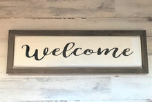 OLD-SCHOOL MEETS MODERN FARMHOUSE CHIC (PRETTY, PRETTY, PRETTY BLACK-AND-WHITE ENAMEL "WELCOME" WALL DECOR)