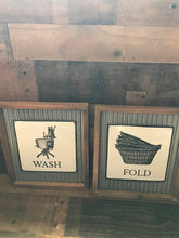 CUTENESS! STURDY AND STUNNING "WASH" AND "FOLD" VINTAGE-LOOK WALL DECOR (SET OF TWO)