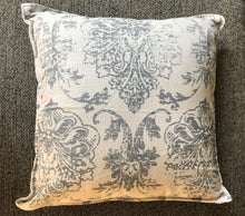 GORGEOUS GRAY-DAMASK DESIGNER THROW PILLOW