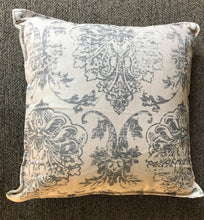 GORGEOUS GRAY-DAMASK DESIGNER THROW PILLOW