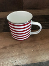 STARRY-AND-STRIPE-Y ENAMEL MUG:  RED, WHITE, AND BLUE-TIFUL!