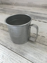 VINTAGE SMALL, ONE-CUP ALUMINUM DRY INGREDIENTS MEASURING CUP