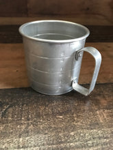 VINTAGE SMALL, ONE-CUP ALUMINUM DRY INGREDIENTS MEASURING CUP