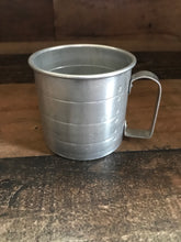 VINTAGE SMALL, ONE-CUP ALUMINUM DRY INGREDIENTS MEASURING CUP