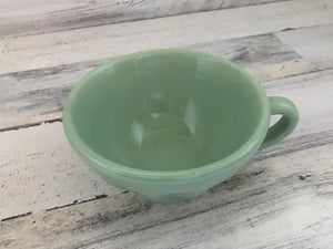 GORGEOUS RETRO-MINT GREEN MUG WITH UNIQUE, CHARMING SHAPE AND VINTAGE LOOK