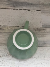 GORGEOUS RETRO-MINT GREEN MUG WITH UNIQUE, CHARMING SHAPE AND VINTAGE LOOK