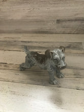 CHARMING VINTAGE GRAY GLASS DOG