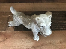 CHARMING VINTAGE GRAY GLASS DOG