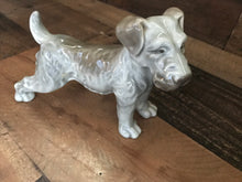 CHARMING VINTAGE GRAY GLASS DOG