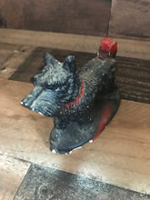 WOOF! WOOF! VINTAGE, CHARMING CHALKWARE SMALL SCOTTIE DOG