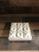 HEAVY-DUTY COFFEE TABLE WOOD TIC TAC TOE SET (BEAUTIFUL DISTRESSED-IVORY)