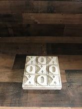 HEAVY-DUTY COFFEE TABLE WOOD TIC TAC TOE SET (BEAUTIFUL DISTRESSED-IVORY)