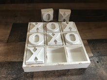 HEAVY-DUTY COFFEE TABLE WOOD TIC TAC TOE SET (BEAUTIFUL DISTRESSED-IVORY)