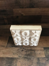 HEAVY-DUTY COFFEE TABLE WOOD TIC TAC TOE SET (BEAUTIFUL DISTRESSED-IVORY)