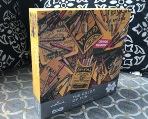 1,000-PIECE VINTAGE BOXES OF CRAYONS PHOTOGRAPHY COLLAGE PUZZLE (MADE BY HALLMARK IN THE USA)