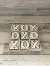 HEAVY-DUTY COFFEE TABLE WOOD TIC TAC TOE SET (BEAUTIFUL DISTRESSED-IVORY)