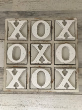 HEAVY-DUTY COFFEE TABLE WOOD TIC TAC TOE SET (BEAUTIFUL DISTRESSED-IVORY)