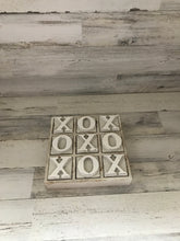 HEAVY-DUTY COFFEE TABLE WOOD TIC TAC TOE SET (BEAUTIFUL DISTRESSED-IVORY)