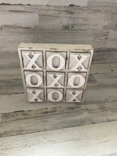 HEAVY-DUTY COFFEE TABLE WOOD TIC TAC TOE SET (BEAUTIFUL DISTRESSED-IVORY)