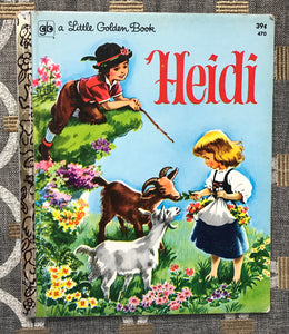 "HEIDI" VINTAGE LITTLE GOLDEN BOOK